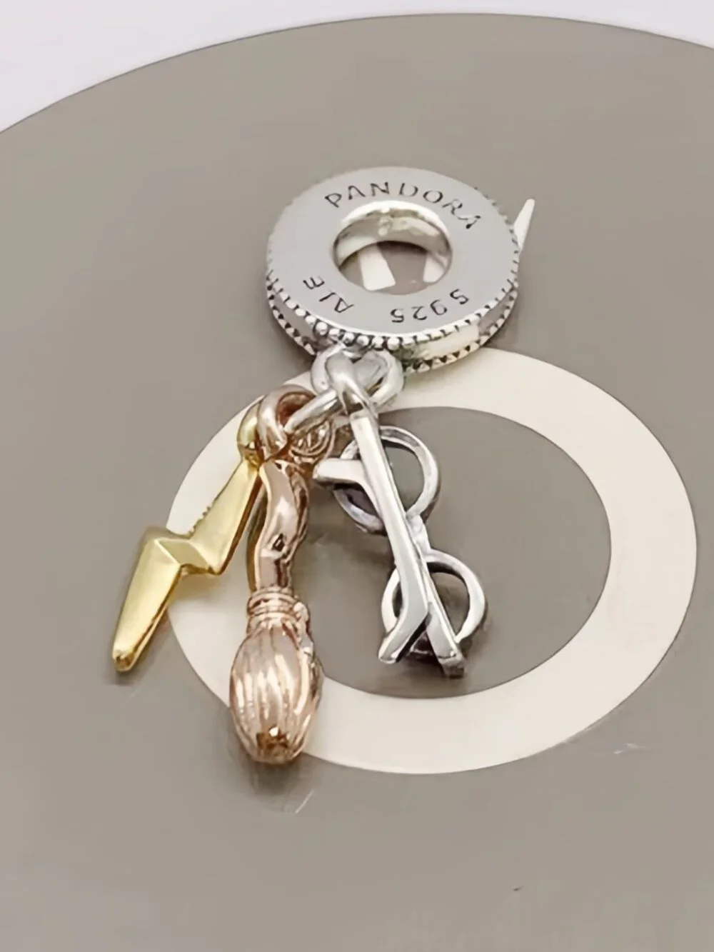 Pandora Harry Potter, Glasses, Nimbus 2000 & Lightning Bolt Dangle Charm